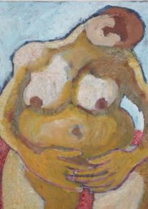 Voir le détail de cette oeuvre: Femme nue assise mains jointes